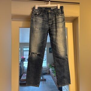 AG Jeans size 27 the Isabelle straight crop